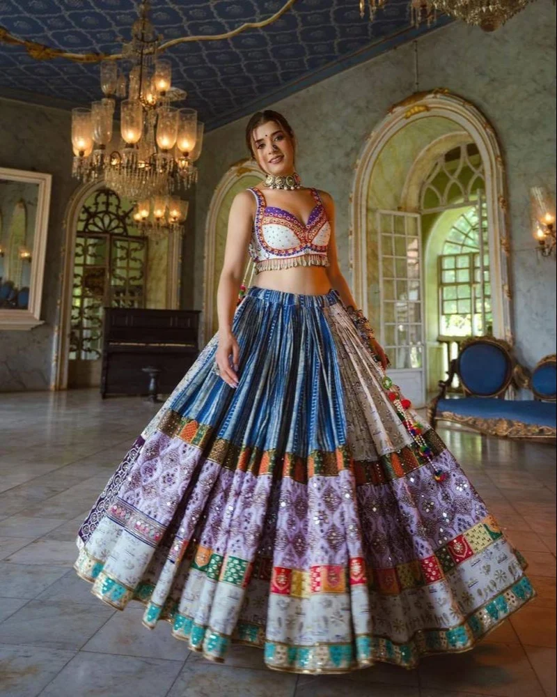 Best Selling Designer Printed Lahenga Choli